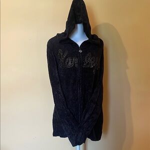 Harley-Davidson Black Long Sleeve Zip Up Hooded Soft Sweatshirt